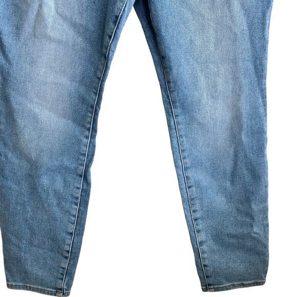 NWT Good American x Zara waist nipping high rise skinny jeans SIZE 18 - Picture 6 of 12